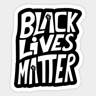 BLM (White) Sticker